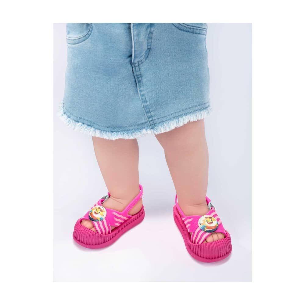 Sandalia Beb&eacute; Rosa Baby Shark Rosa Ipanema image number 1.0
