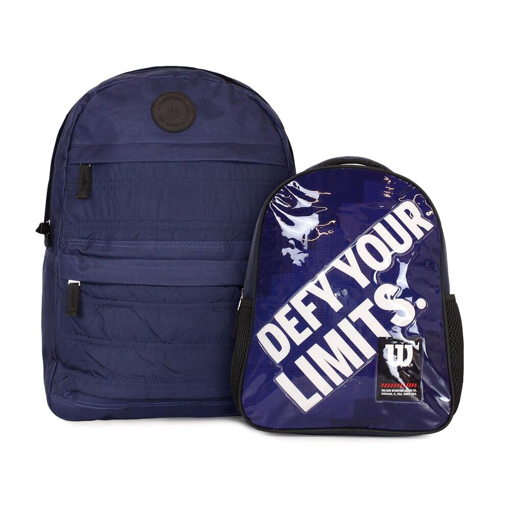 Pack 2 Mochilas Wilson Kansas + Logan Azul image number 0.0