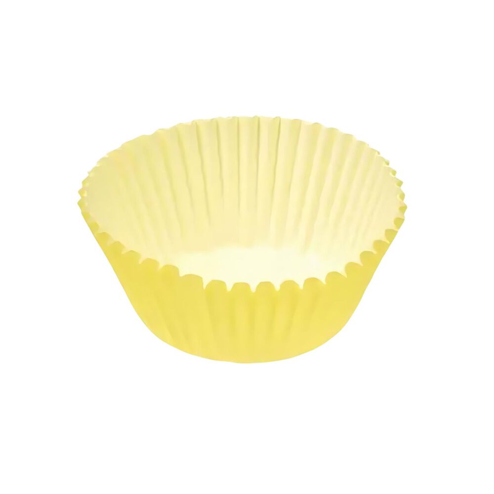 Moldes Cupcakes Papel Color Amarillo 48un Cotillon Celebraci&oacute;n image number 0.0