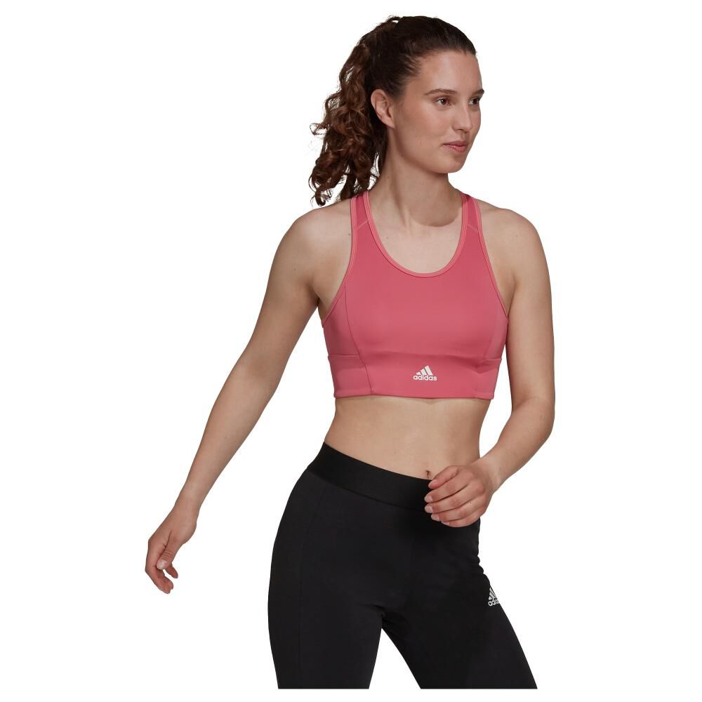 Peto Deportivo Mujer Adidas 3-stripes Padded Sports Crop Top image number 2.0