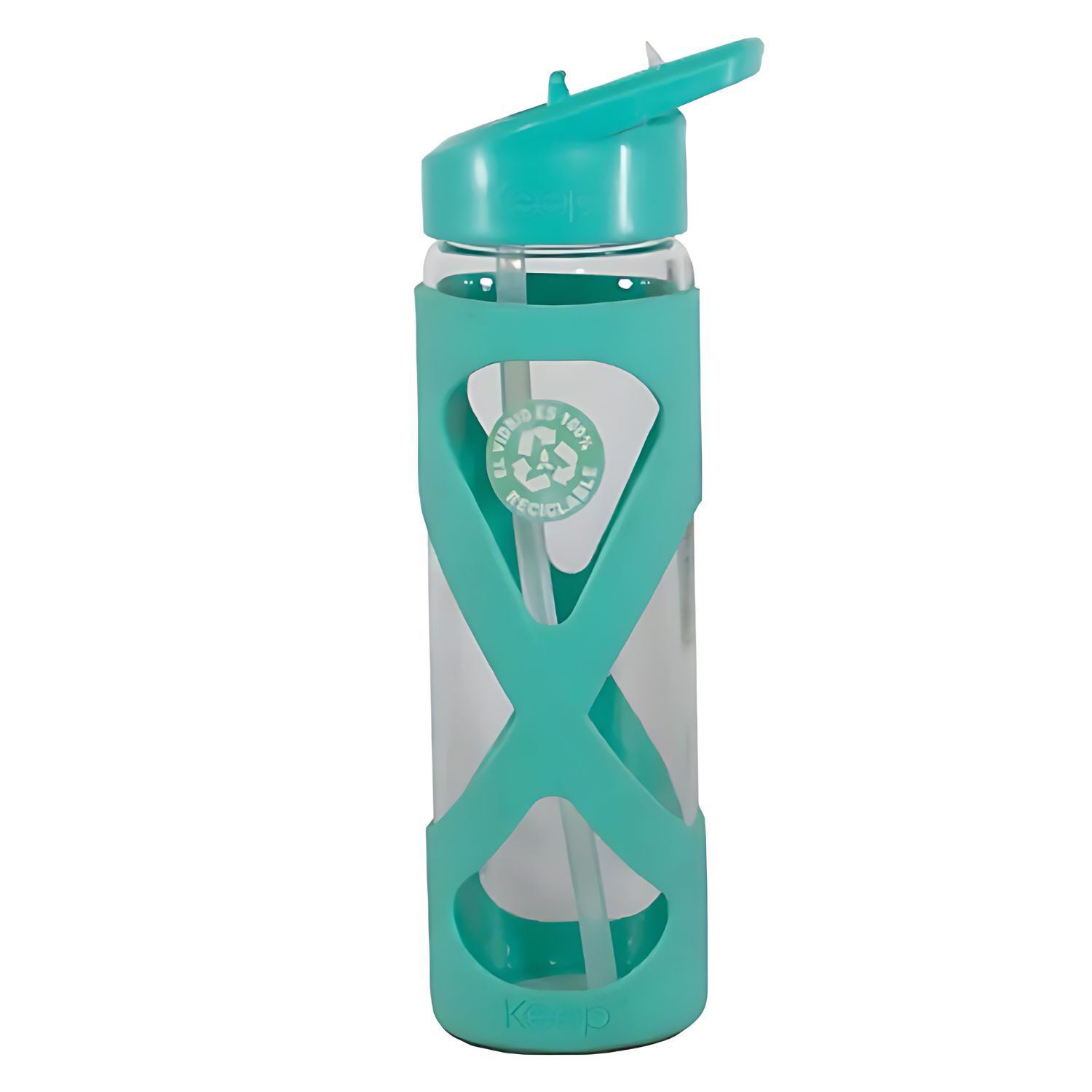 Botella Keep Vidrio 532ml Hidratacion Deportes Outdoor Turquesa image number 2.0