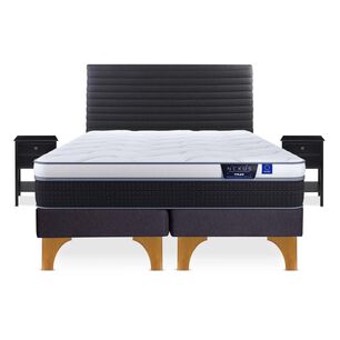 Cama Europea Flex Nexus / King / Base Dividida + Set De Maderas