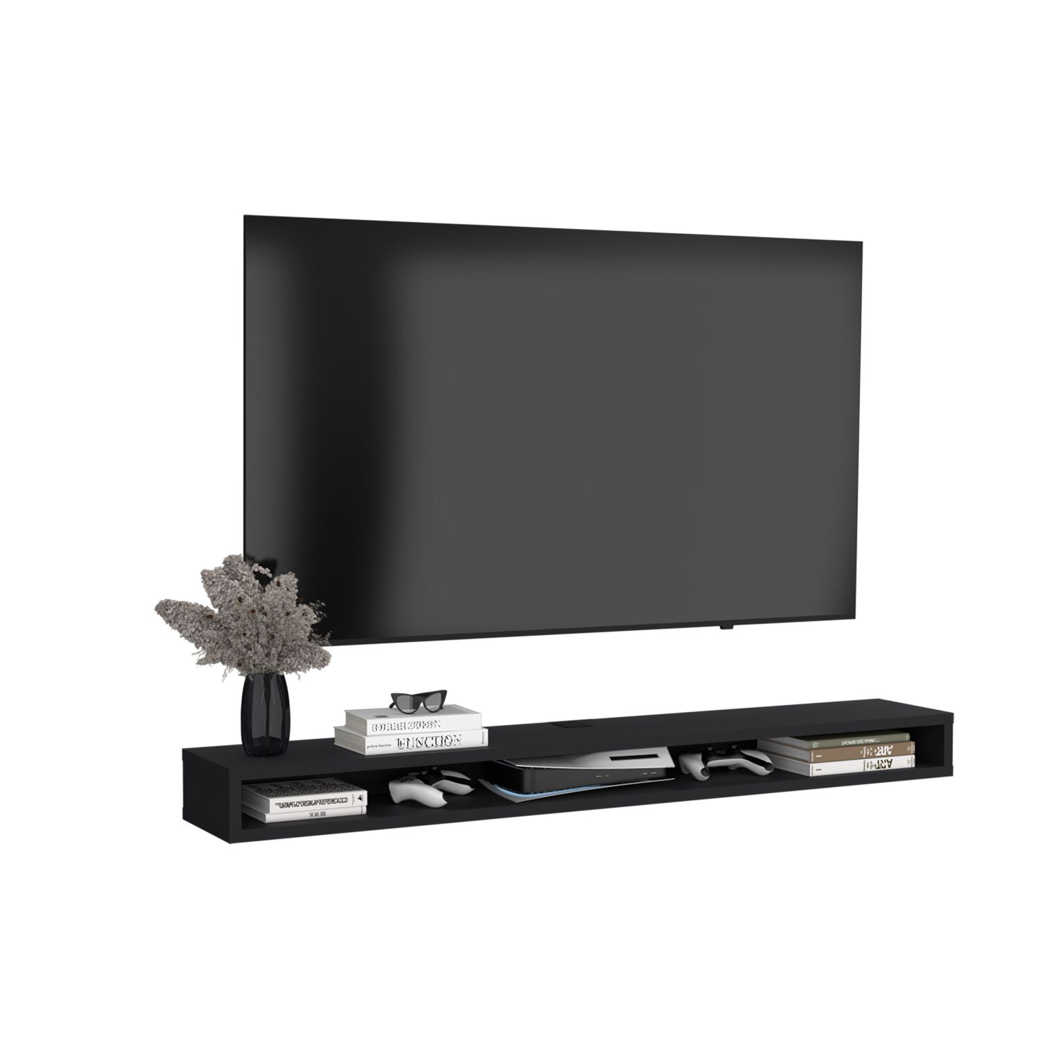 Repisa De Tv 75" Flotante 80x15x29,6 Cm image number 0.0