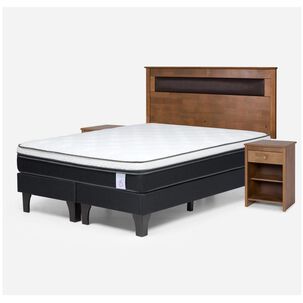 Cama Europea Rosen New Style 6 / 2 Plazas / Base Dividida + Set De Maderas