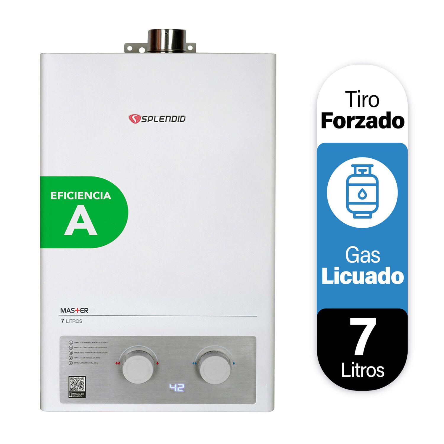 Pack Calefont 7 L.t. Forzado G Licuado + Kit De Evacuaci&oacute;n image number 1.0