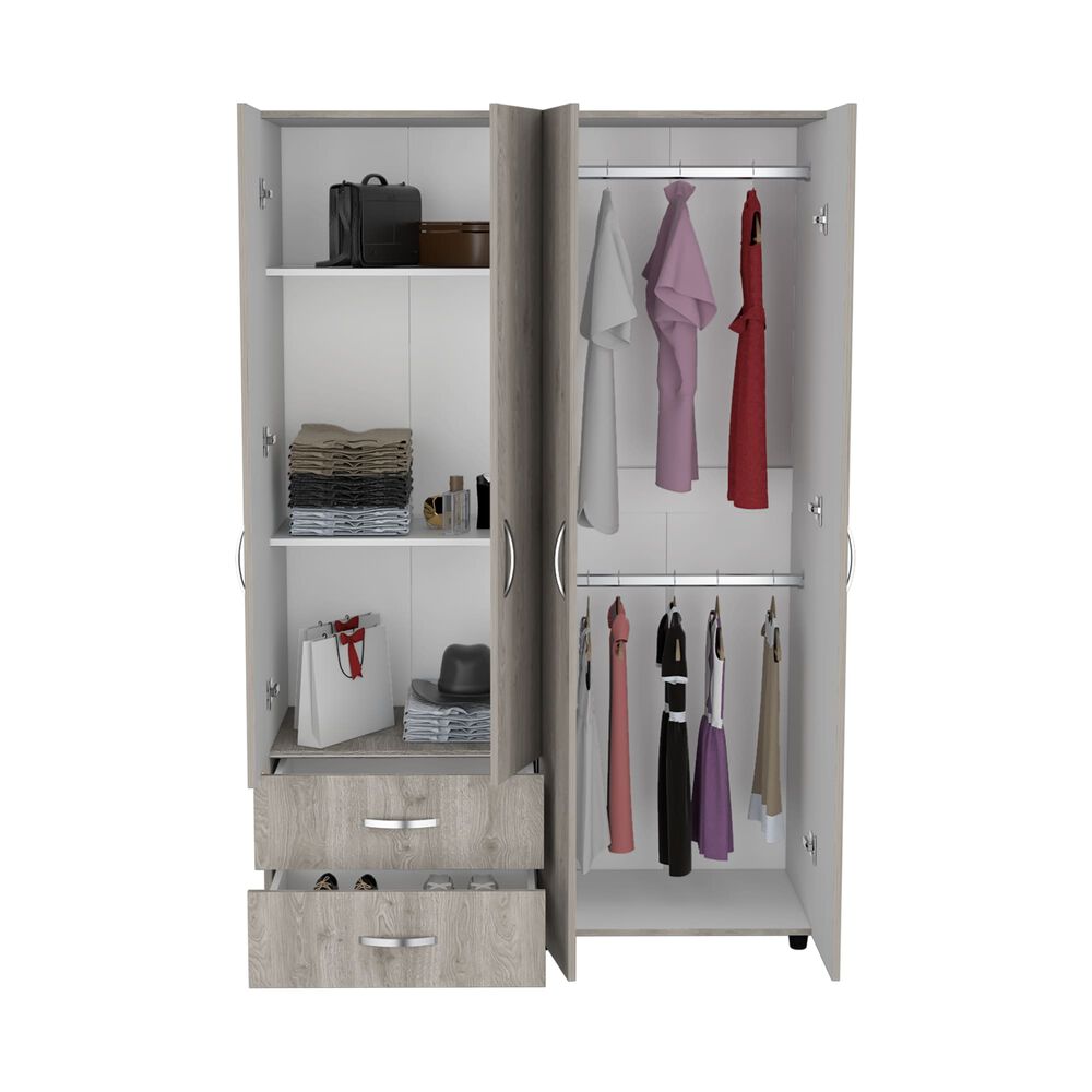 Closet 4 Puertas 2 Cajones Fm-019c - Humo image number 1.0