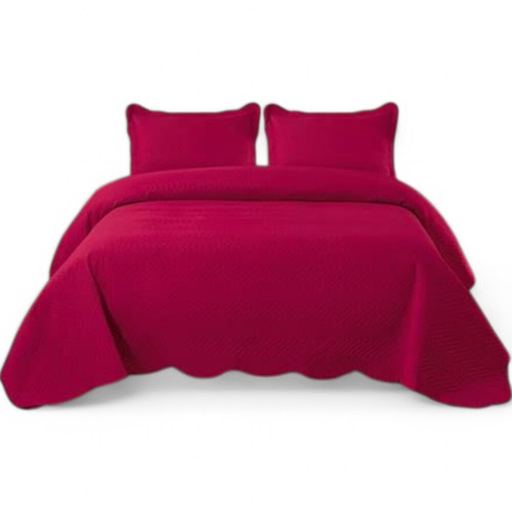 Cubrecama De Verano King Quilt + 2 Fundas De Almohada Cobertor Delgado Qvr3-22 image number 0.0