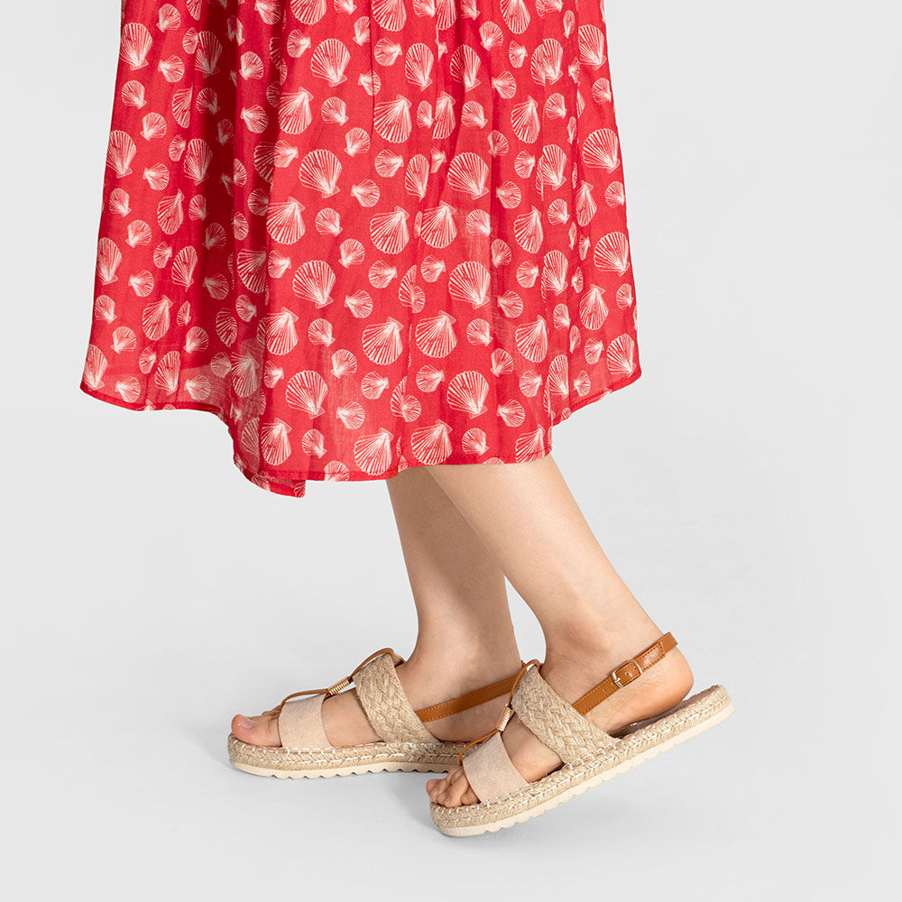 Sandalia Casual De Moda Plana Mujer Weide Qiu362 image number 3.0