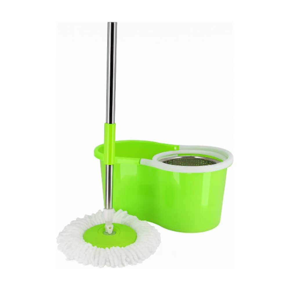 2 Mopas Giratoria 360&deg; Trapeador Canasto Met&aacute;lico Con Pa&ntilde;os image number 6.0