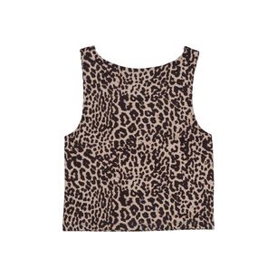 Polera Crop Sin Mangas Cuello Redondo Mujer Rolly Go
