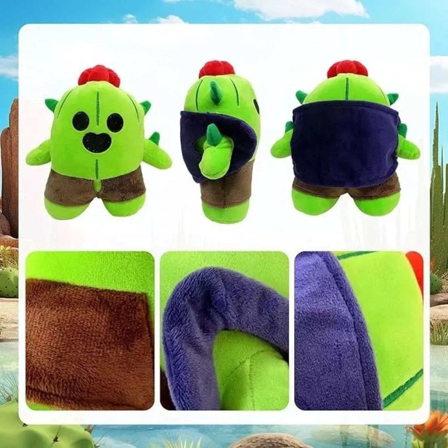 Peluche Spike Brawl Stars Juego image number 1.0