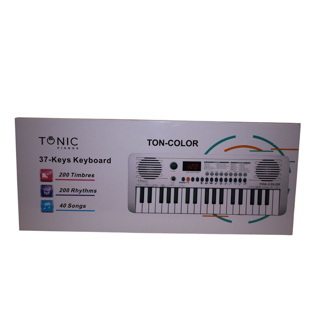Teclado Musical Piano 37 Notas Ton-color White Tonic image number 6.0
