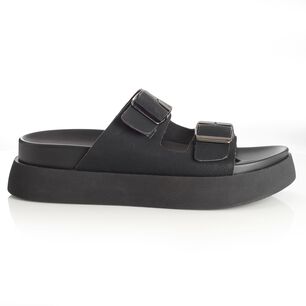 Sandalia Mujer Via Uno 22741624 Negro