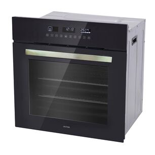 Horno El&eacute;ctrico Empotrable Gr&ouml;ner Black Touch Triple Vidrio 10f 59l