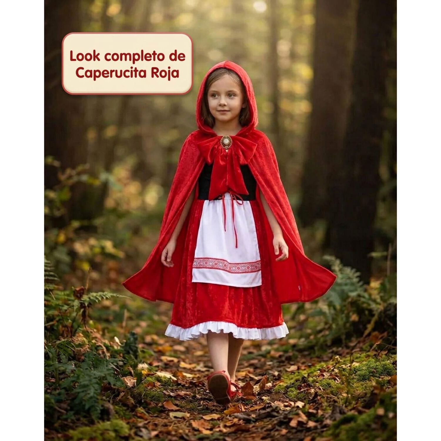 Disfraz Infantil Caperucita Roja Completo image number 6.0