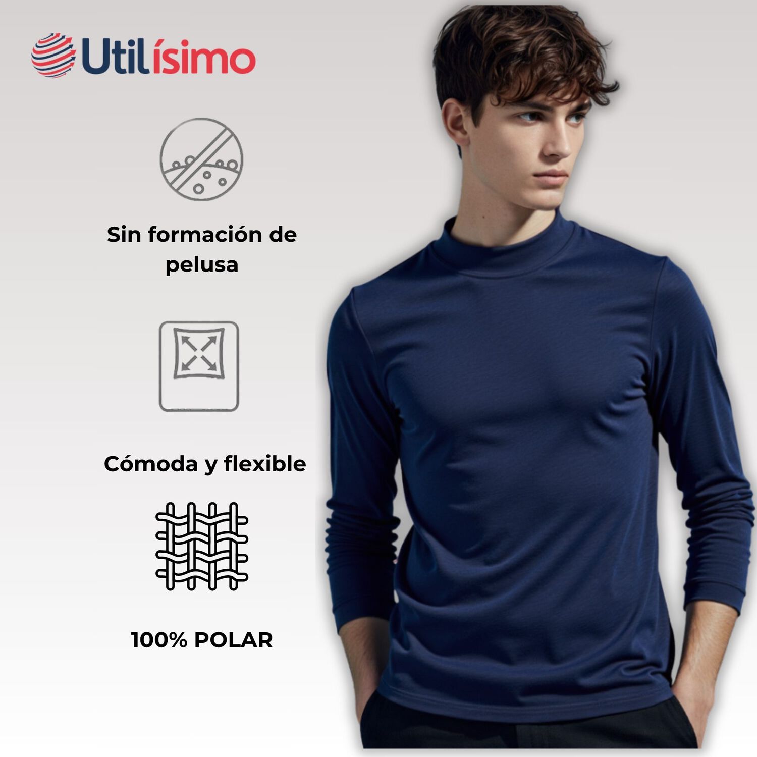 Pack 3 Camisetas Polar Juvenil Beatle Colores Surtidos image number 3.0
