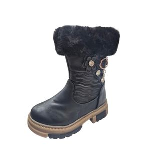 Bota De Invierno Niña Negro
