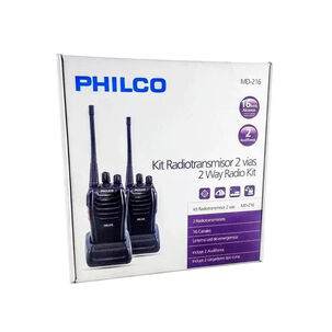 Kit Intercomunicadores Philco Md 216 Walkie Talkie X2