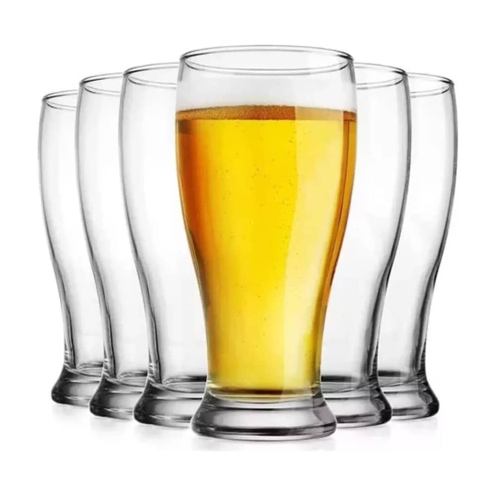 Set 6 Vasos Shoperos Bucarest Allegra De 340ml Cervezas image number 0.0