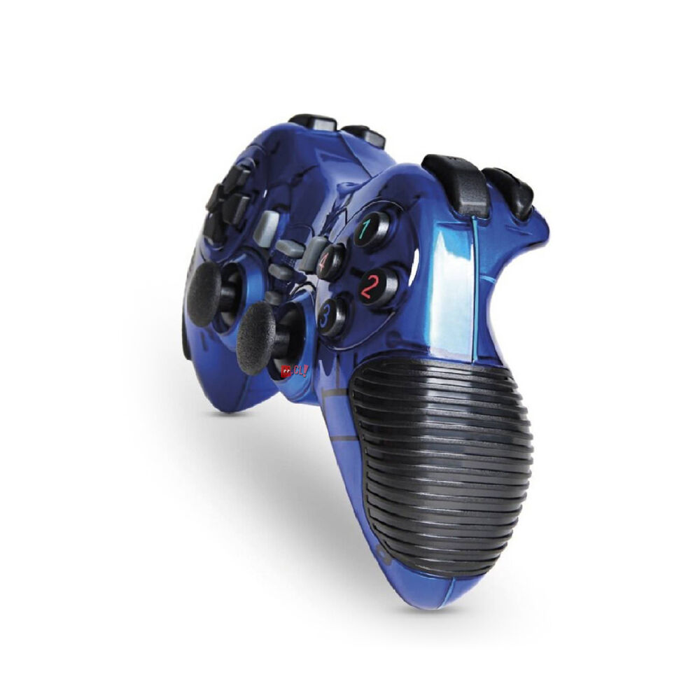 Joystick D-shock Usb Para Pc Color Azul - Ps image number 1.0