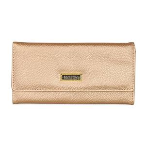 Billetera Mujer Fidelia Rosa Metalizado Kenneth Cole