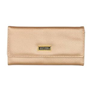 Billetera Mujer Fidelia Rosa Metalizado Kenneth Cole