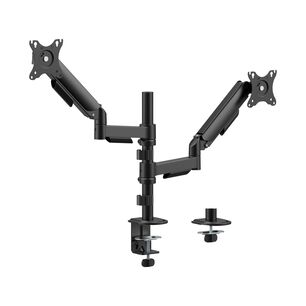 Soporte Para 2 Monitores En Poste 17" ~ 32" 360 18kg - Sbrm728 Brasforma
