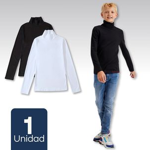 Camiseta Polera Polar Manga Larga Niño Primera Capa