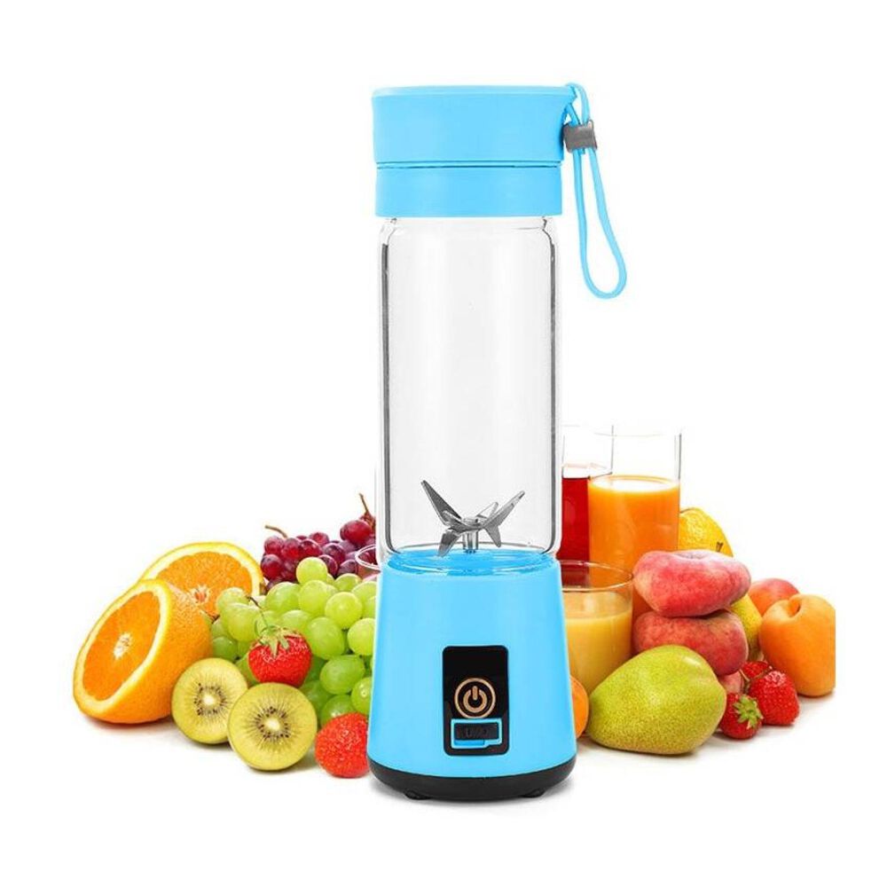 Juguera Licuadora Batidora Jugos Portatil Recargable Usb Azul image number 2.0