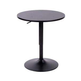 Mesa De Bar Regulable 60 Cm Color Negro/negro