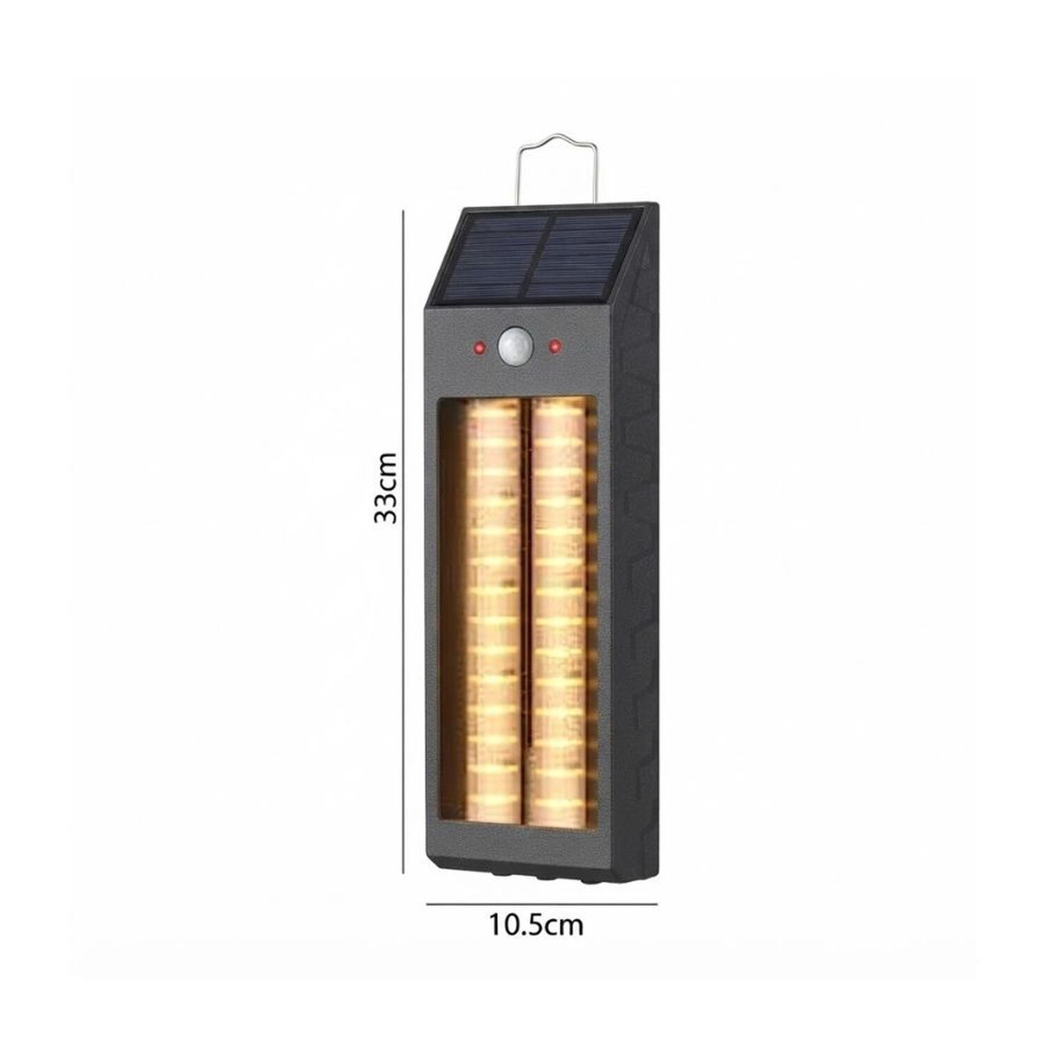 Lampara Solar Pared Exterior Con Sensor Movimiento image number 3.0