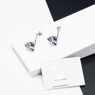 Aros Trinidad Cristales Genuinos Vitral Light