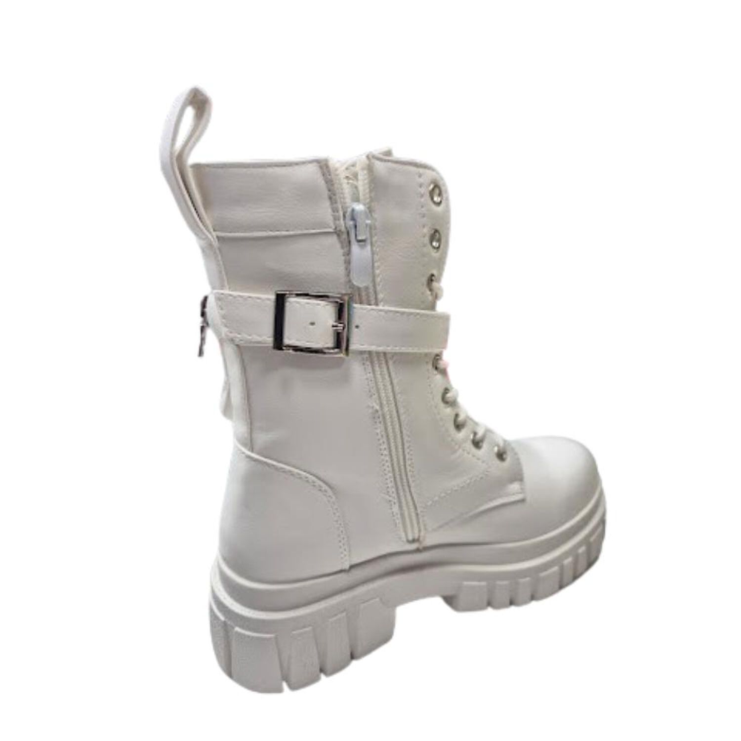 Bota De Invierno Mujer Blanco Larga image number 1.0