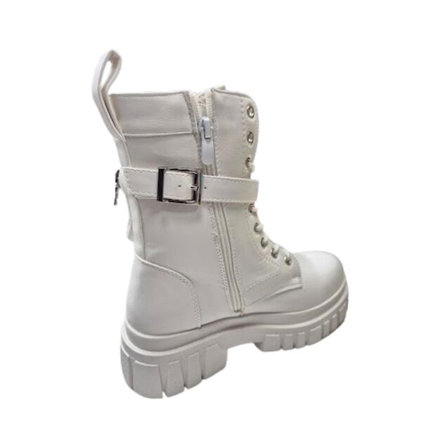 Bota De Invierno Mujer Blanco Larga