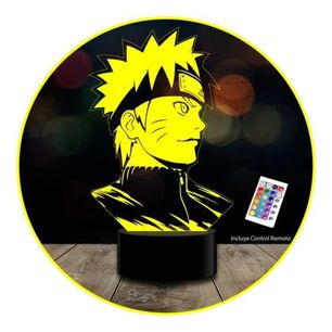 L&aacute;mpara 3d Naruto Uzumakiremoto 16 Color Estoykuku