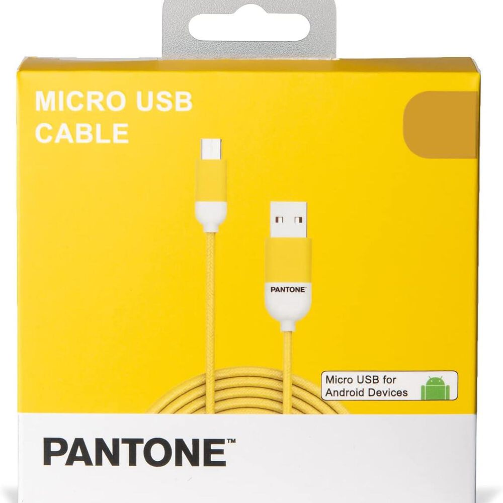 Cable De Datos Micro Usb 1 Mt Pantone High Speed Amarillo image number 3.0