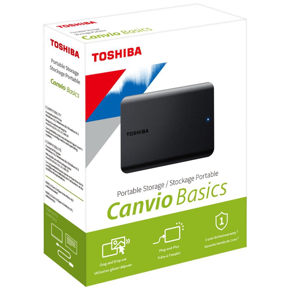 Disco Duro Toshiba Canvio Basics A5 1 TB image number 19.0