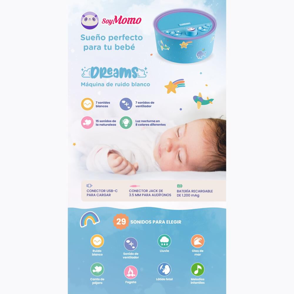 Maquina De Ruido Blanco Soymomo Dreams image number 4.0