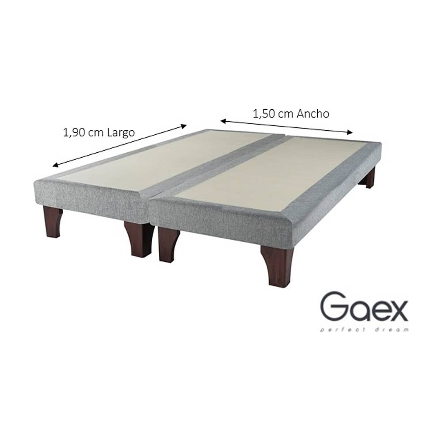 Cama Europea 2 Plazas 190 Respaldo Everest image number 2.0