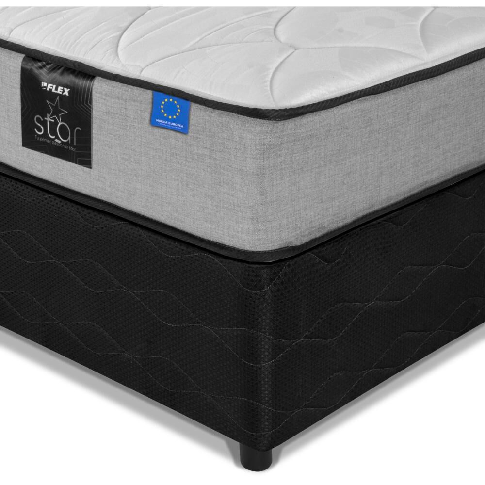 Cama Americana Flex Star / 2 Plazas / Base Dividida + Set De Maderas image number 2.0