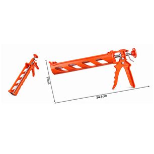 Pistola Gasfiter Naranjo Plastico 17x34cm Herramienta