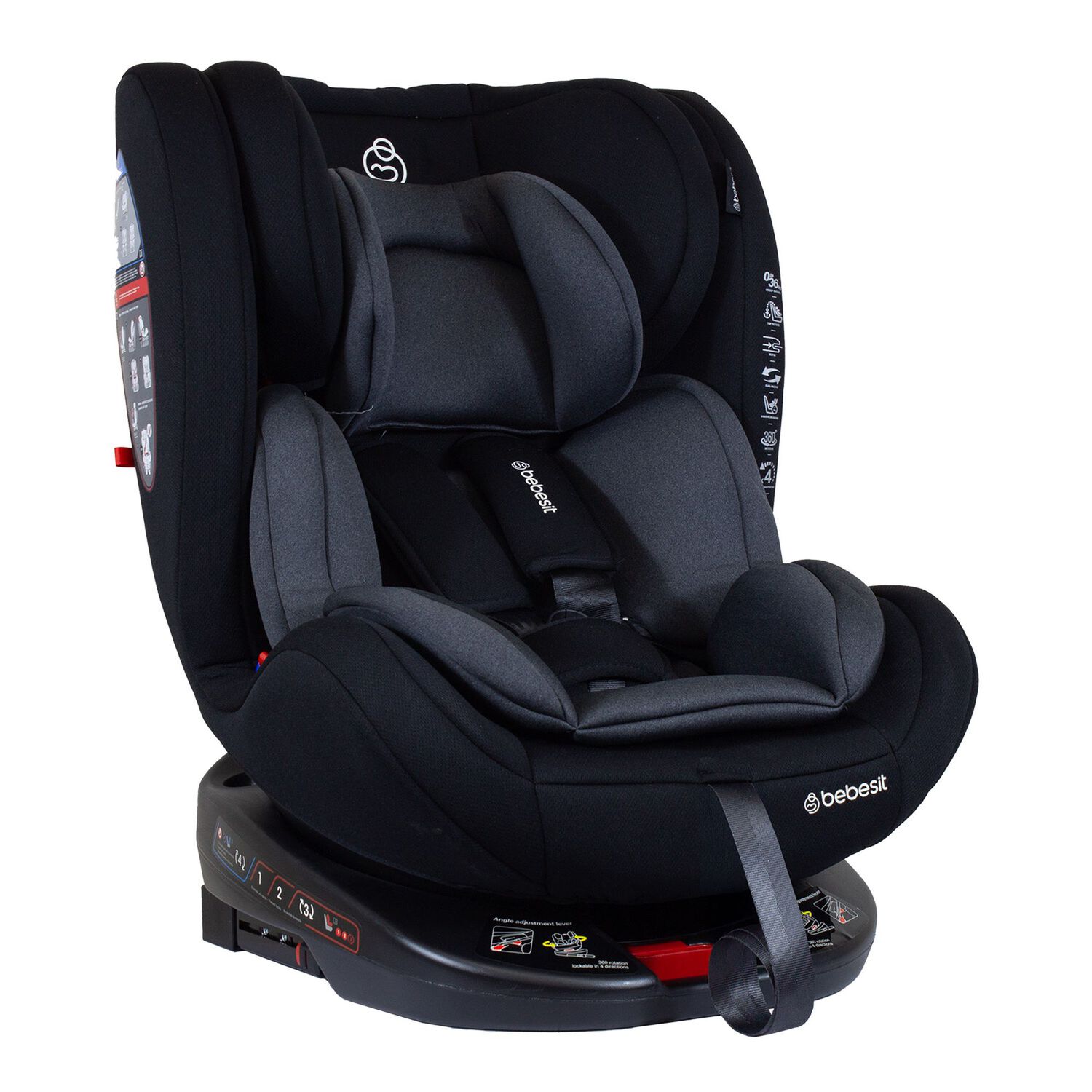 Silla De Auto Convertible 360 Onefix Grey image number 0.0