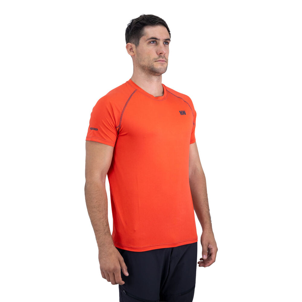 Polera Dry Fit Hw Spx Manga Corta Hombre Orange image number 4.0