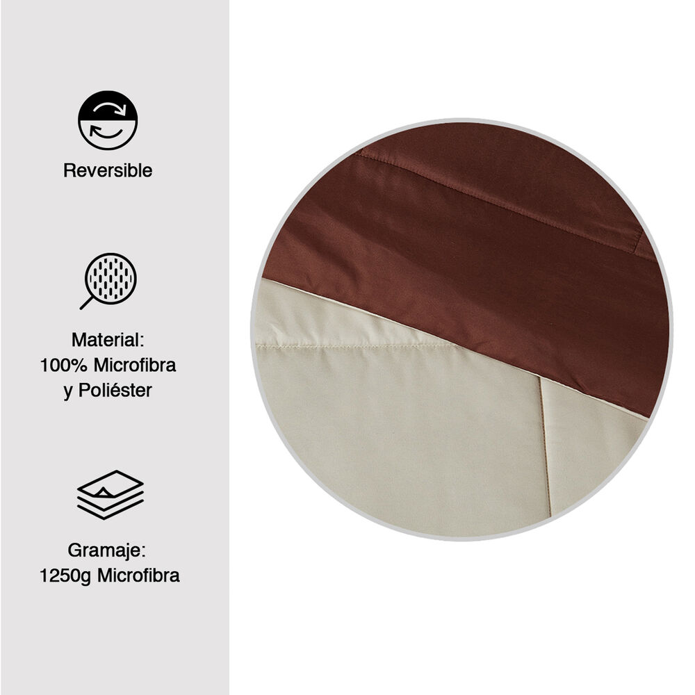 Plum&oacute;n Reversible Marnie 1,5 Pl Beige image number 2.0