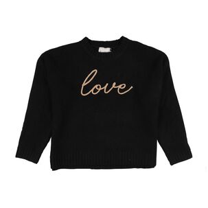 Sweater Aplicación En Centro Manga Larga Cuello Redondo Mujer Freedom