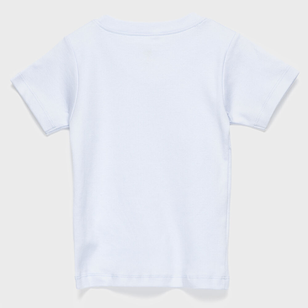 Polera Celeste Bolsillo Adulto Algodón Peruano image number 1.0