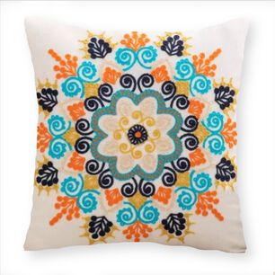 Cojin Bordado 45x45 Cm Mandala