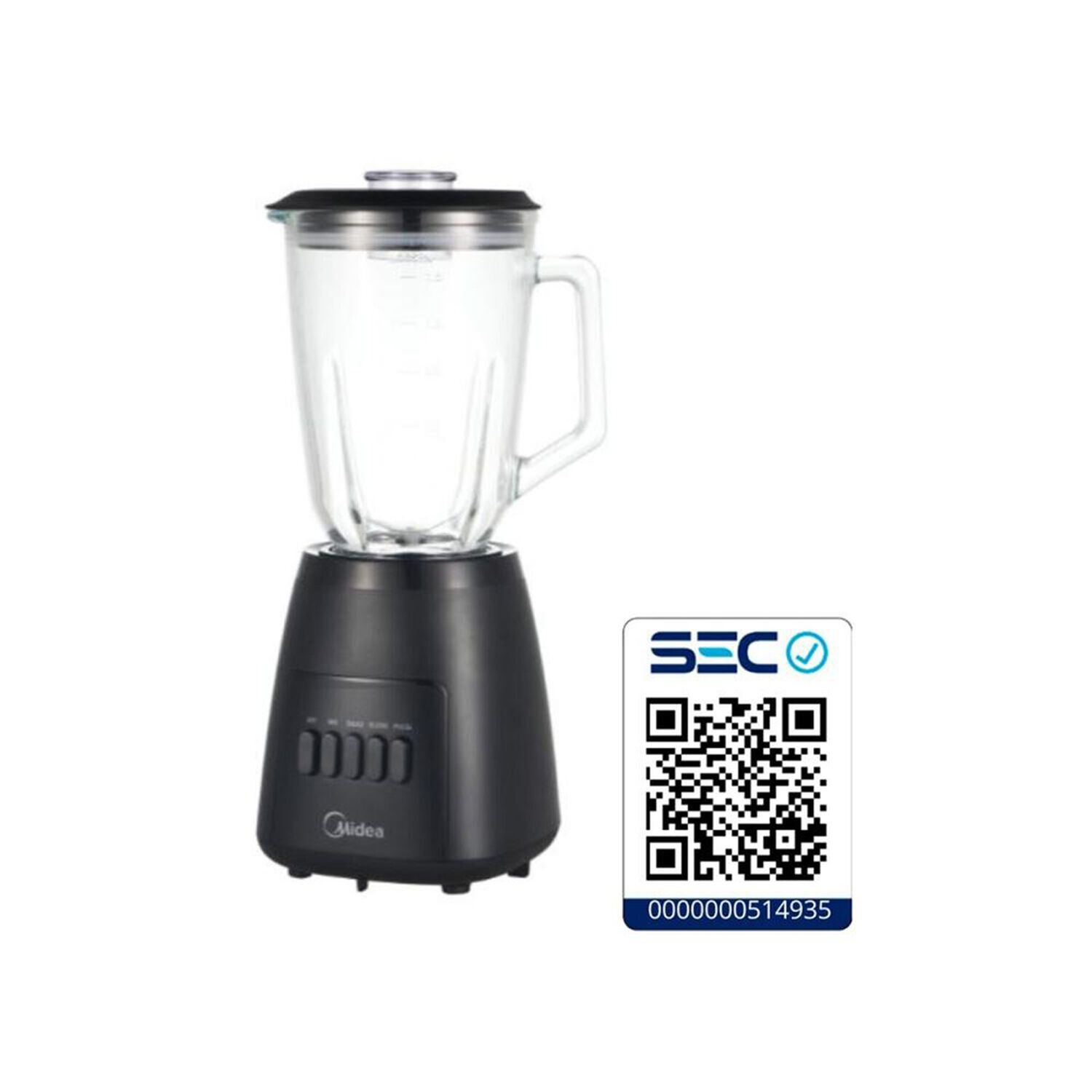 Licuadora Midea 3 Velocidades + Pulso 1.5 Litros Negro Mj-bl6003bk image number 4.0