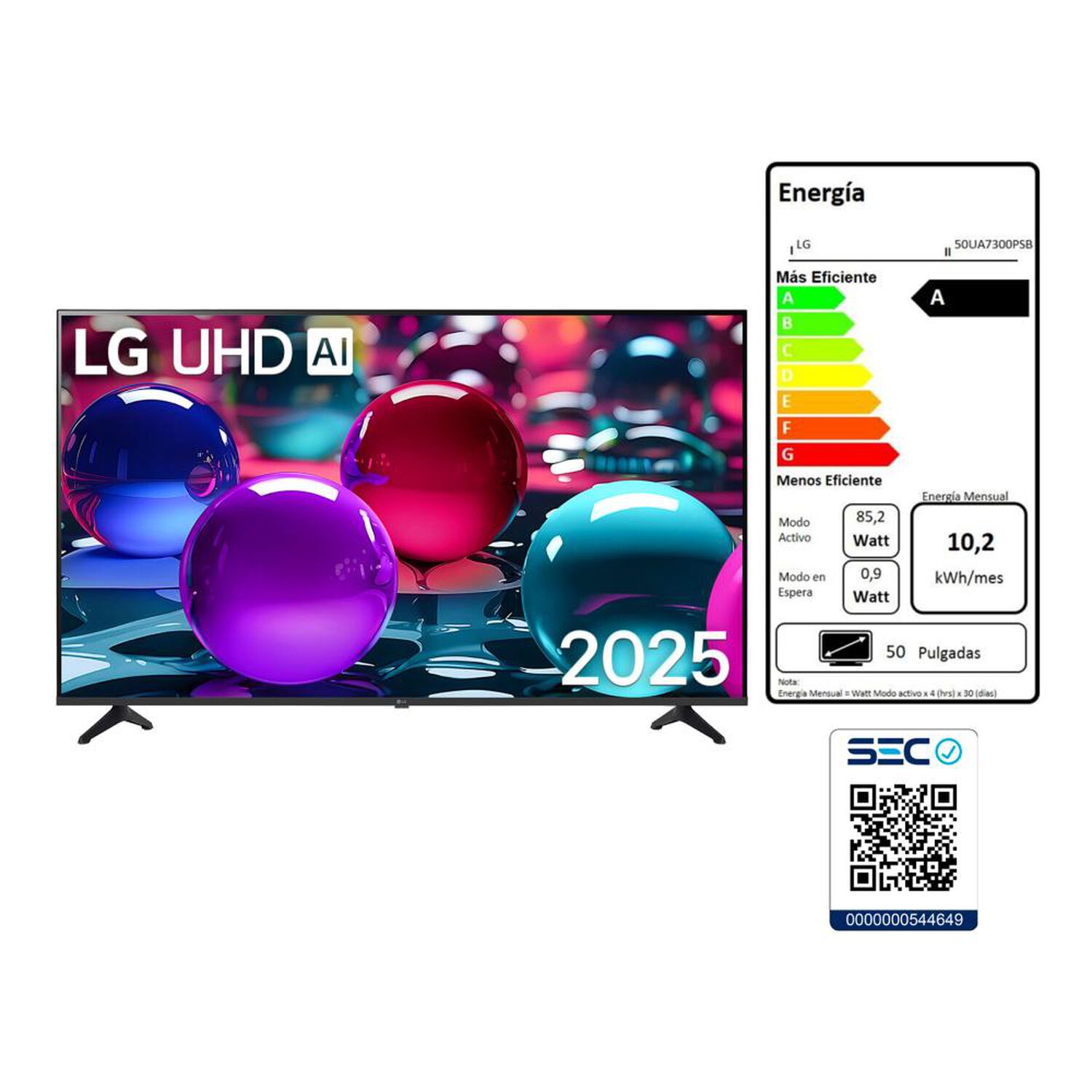 Led 50" LG 50UA7300PSB.AWHQ / Ultra HD 4K / Smart TV image number 9.0