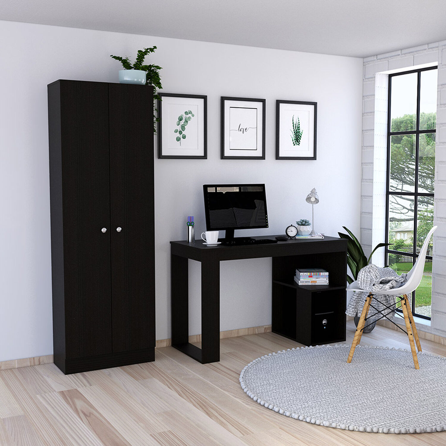 Combo Escritorio Casaideal Astana + Closet Casaideal Home / 2 Puertas image number 3.0
